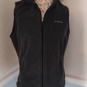 Columbia Charcoal Sleeveless Fleece Vest